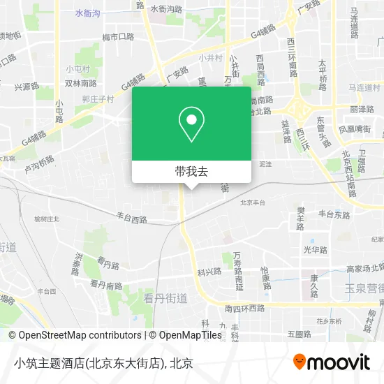 小筑主题酒店(北京东大街店)地图