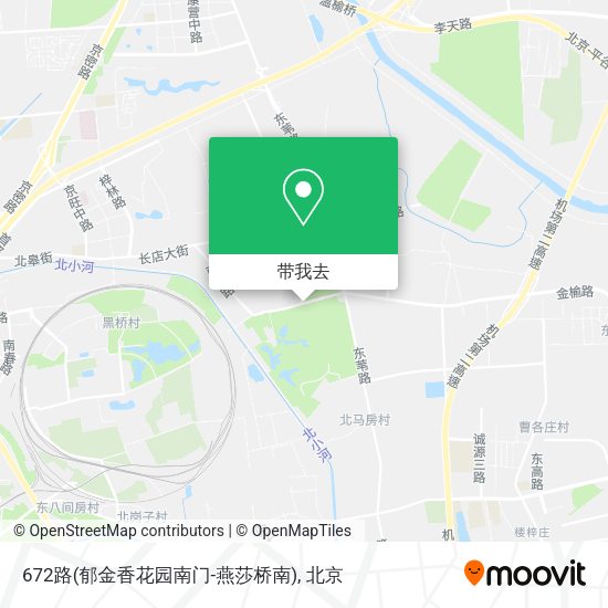 672路(郁金香花园南门-燕莎桥南)地图