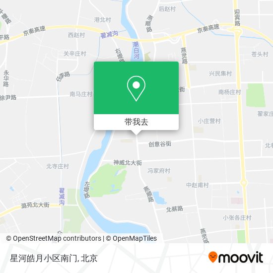 星河皓月小区南门地图