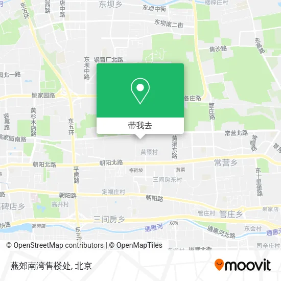 燕郊南湾售楼处地图