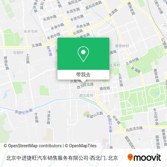 北京中进捷旺汽车销售服务有限公司-西北门地图