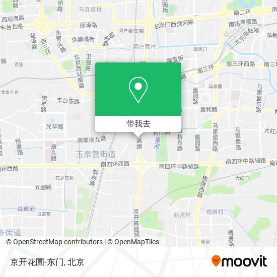 京开花圃-东门地图