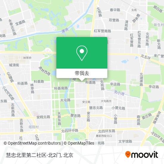 慧忠北里第二社区-北2门地图