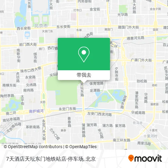 7天酒店天坛东门地铁站店-停车场地图