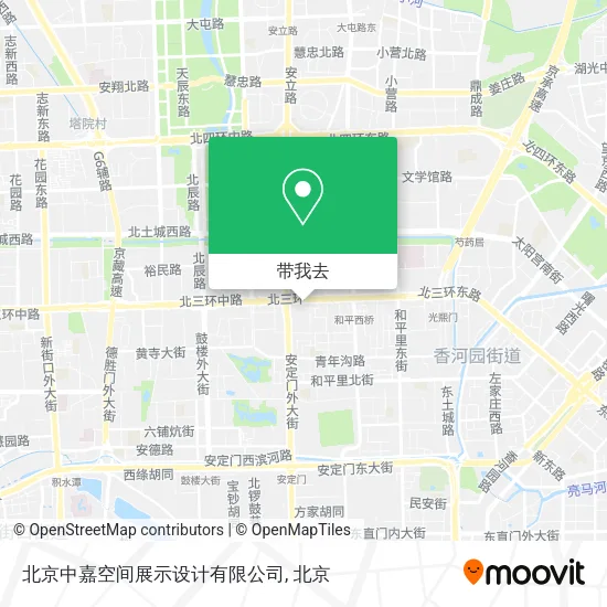 北京中嘉空间展示设计有限公司地图