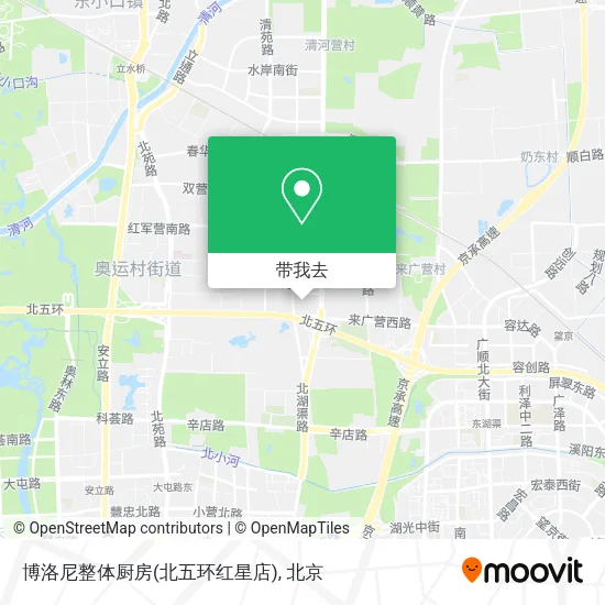 博洛尼整体厨房(北五环红星店)地图