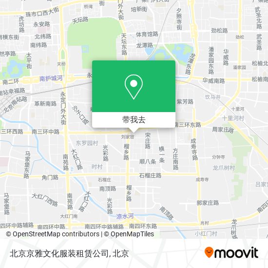 北京京雅文化服装租赁公司地图