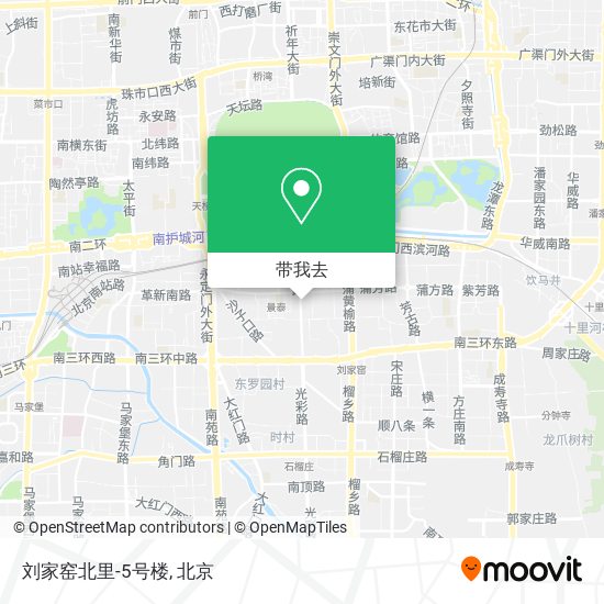 刘家窑北里-5号楼地图