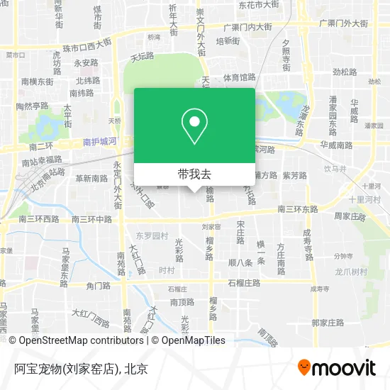 阿宝宠物(刘家窑店)地图