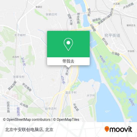 北京中安联创电脑店地图
