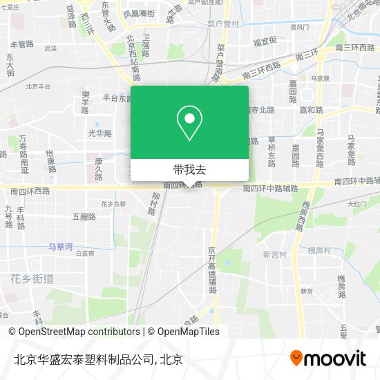 北京华盛宏泰塑料制品公司地图