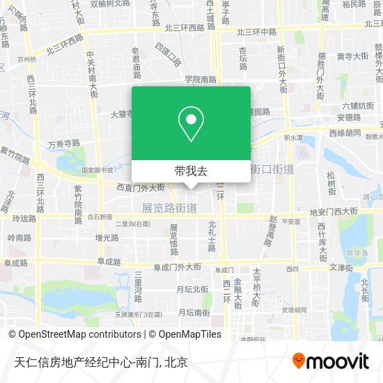 天仁信房地产经纪中心-南门地图