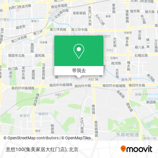 意想100(集美家居大红门店)地图