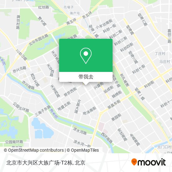 北京市大兴区大族广场-T2栋地图