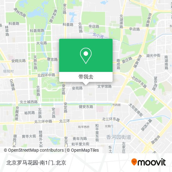 北京罗马花园-南1门地图