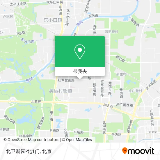 北卫新园-北1门地图