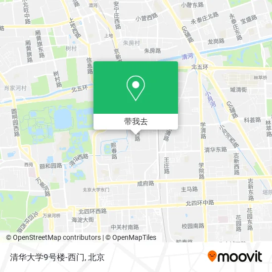 清华大学9号楼-西门地图