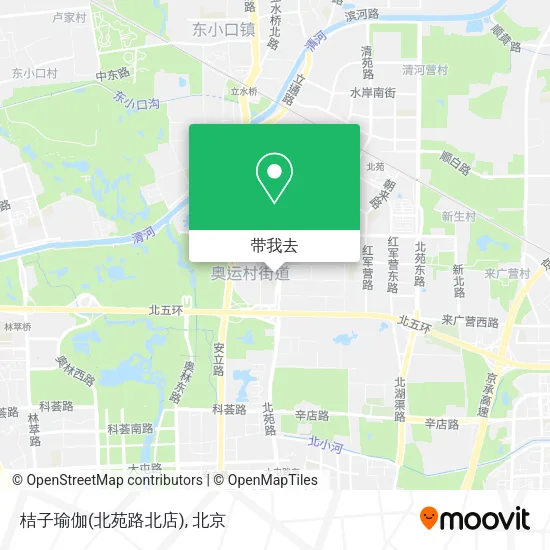 桔子瑜伽(北苑路北店)地图
