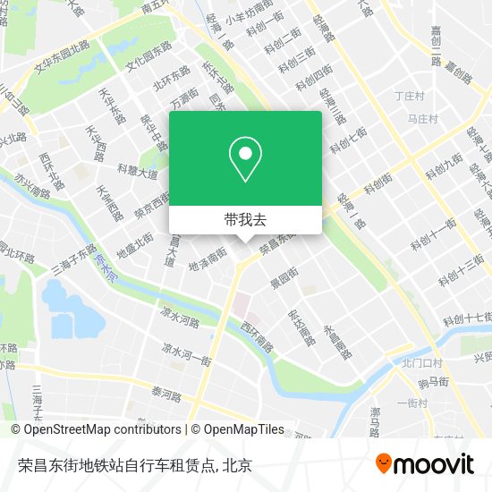 荣昌东街地铁站自行车租赁点地图