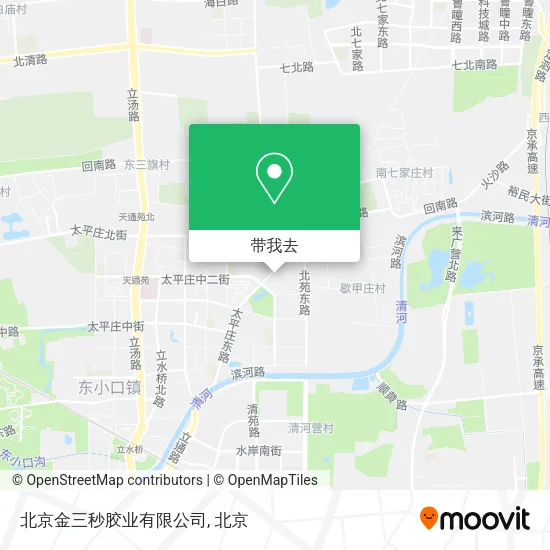 北京金三秒胶业有限公司地图