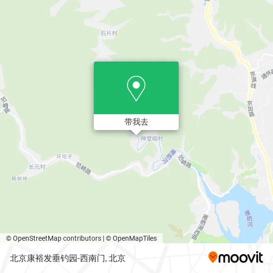 北京康裕发垂钓园-西南门地图