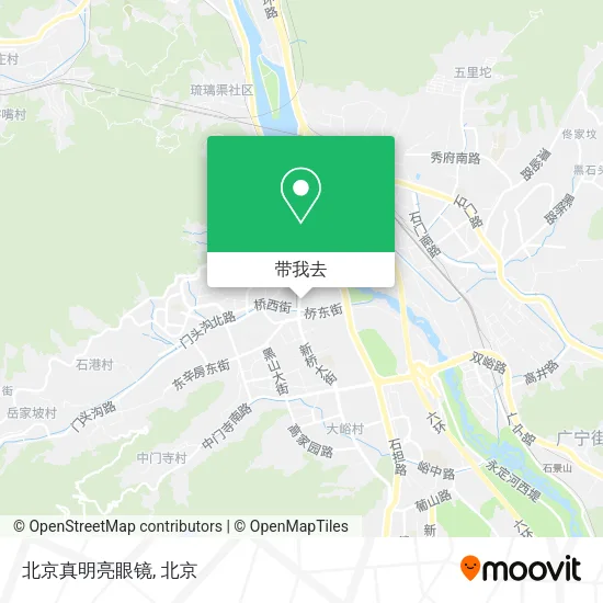 北京真明亮眼镜地图