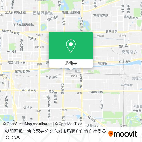 朝阳区私个协会双井分会东郊市场商户自管自律委员会地图