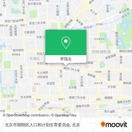 北京市朝阳区人口和计划生育委员会地图