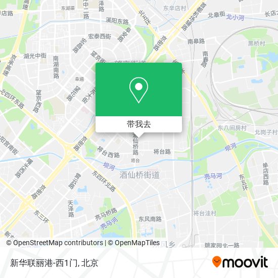 新华联丽港-西1门地图