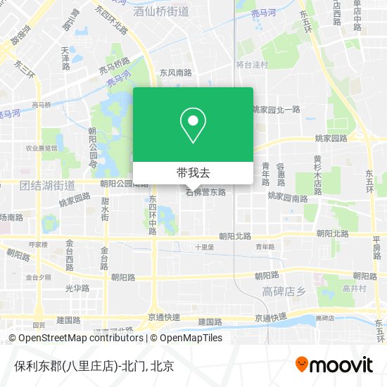 保利东郡(八里庄店)-北门地图