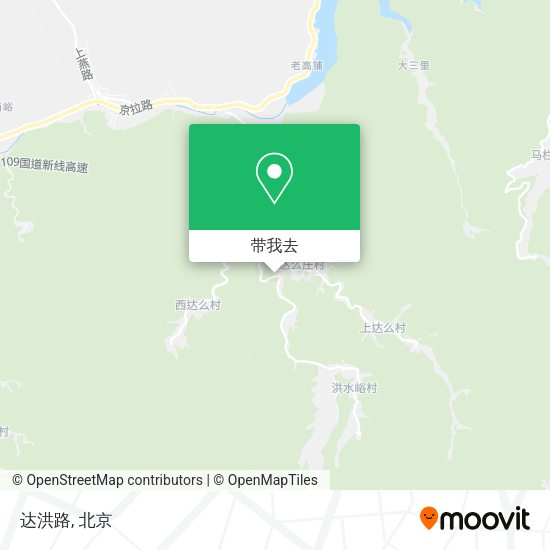 达洪路地图