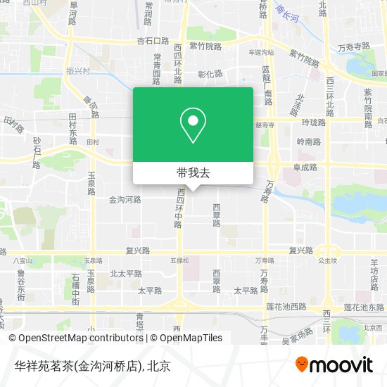 华祥苑茗茶(金沟河桥店)地图