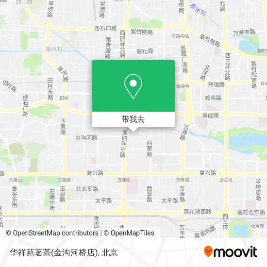 华祥苑茗茶(金沟河桥店)地图