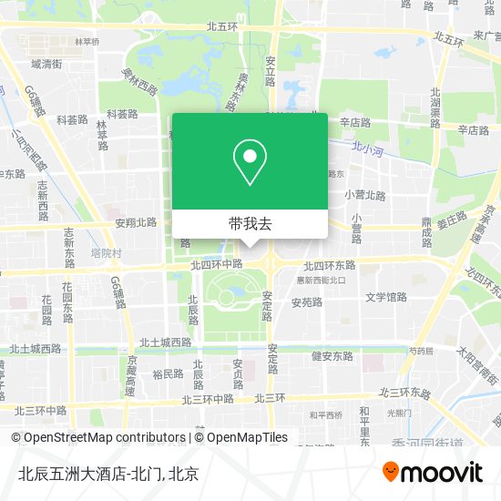 北辰五洲大酒店-北门地图