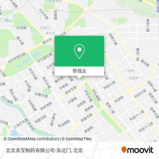 北京东宝制药有限公司-东北门地图