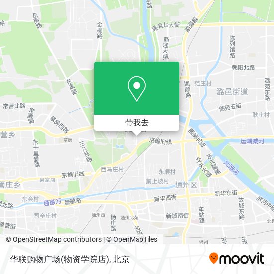 华联购物广场(物资学院店)地图