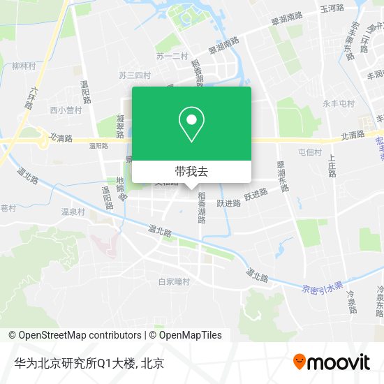 华为北京研究所Q1大楼地图