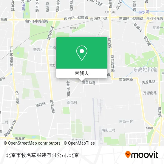 北京市牧名草服装有限公司地图