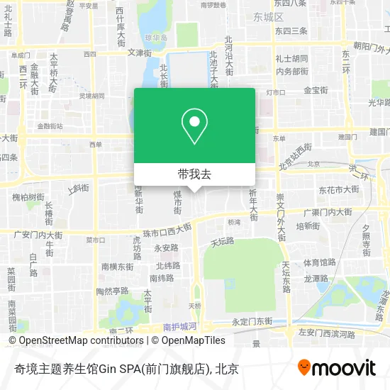 奇境主题养生馆Gin SPA(前门旗舰店)地图