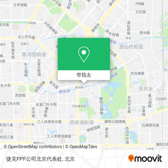 捷克PPF公司北京代表处地图