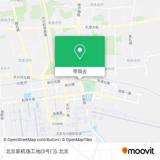 北京新机场工地(3号门)地图