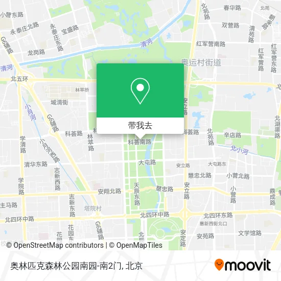 奥林匹克森林公园南园-南2门地图
