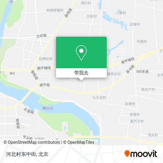 河北村东中街地图