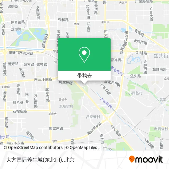 大方国际养生城(东北门)地图