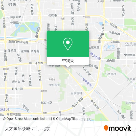 大方国际茶城-西门地图
