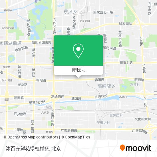 沐百卉鲜花绿植婚庆地图