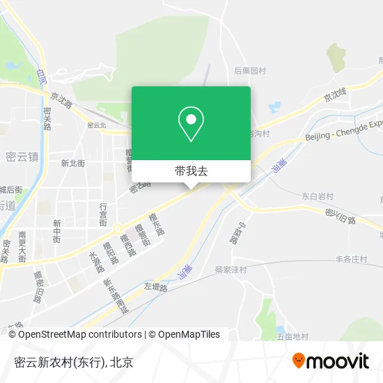 密云新农村(东行)地图