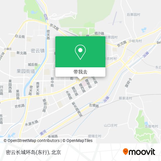 密云长城环岛(东行)地图