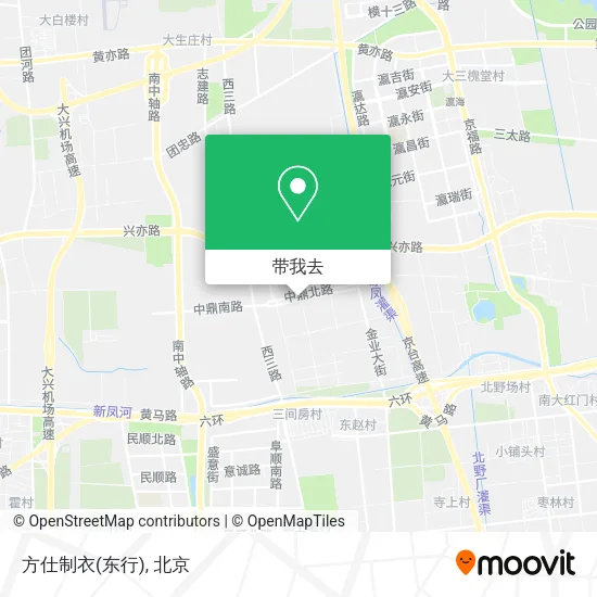 方仕制衣(东行)地图