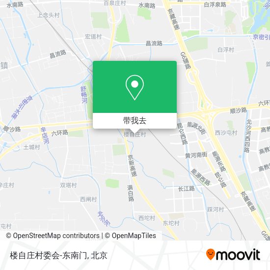 楼自庄村委会-东南门地图